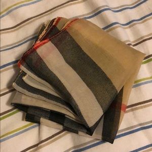 Silk Burberry scarf